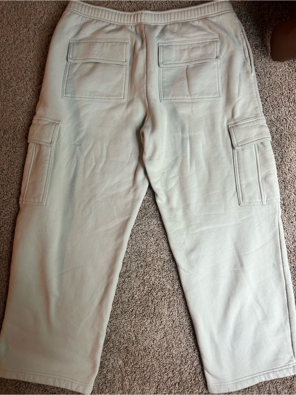 Aritzia women’s Cargo Sweatpants in light mint color